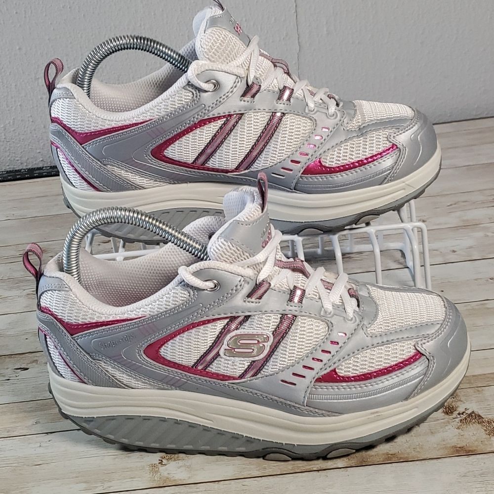 Skechers Shape Ups 11814 Fitness Toning Exercise‎ Walking Balance Shoes Size 8